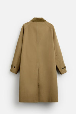 OVERSIZE TWILL TRENCH COAT - Zara фото 7