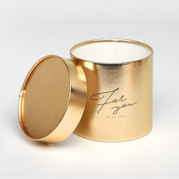 Набор золотых шляпных коробок 2 в 1 For you, 12 х 12, 15 х 15 см - Дарите счастье фото 3