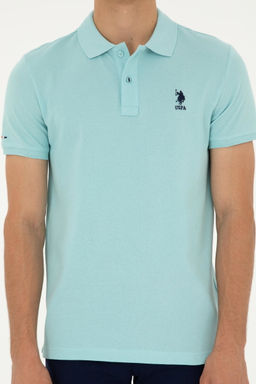 Футболка мужская U.S. Polo Assn цвета морской волны хлопок  фото 6