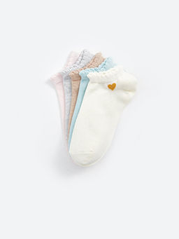 Desenli K?z ?ocuk Patik ?orap 5li - Waikiki фото 2