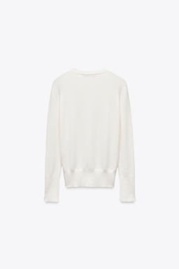 BASIC PLAIN KNIT SWEATER - Zara фото 16