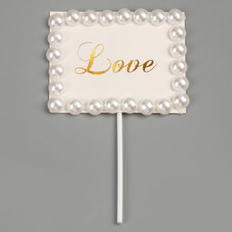 Топпер Любовь, прямоугольник с бусинами - Страна карнавалия фото 5