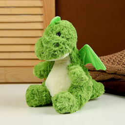 Цена за 2 шт. Мягкая игрушка «Дракон», 23 см, цвет зелёный