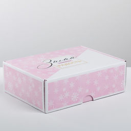 Коробка складная Пусть зима приносит радость, 30.7 22 9.5 см