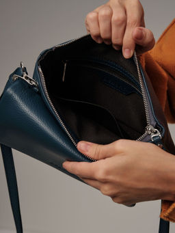 Сумка на плечо кросс-боди Deboro 31069 синяя волна