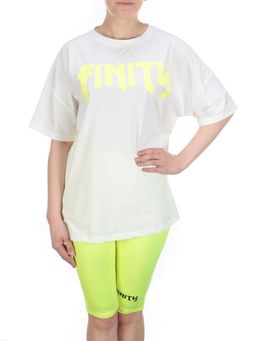 KD-865 WHITE/LIGHTGREEN Костюм-двойка женский 7986 TREND