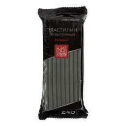 Пластилин скульптурный Аква-колор СКУЛЬПТАЛИН IZO-SP-240 Изостудия 0.240 кг 5 шт №6 серый твердый