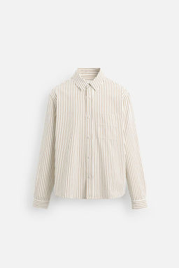 STRIPED RELAXED FIT SHIRT - Zara фото 7