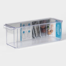 Контейнер для холодильника с крышкой IDEA, 10×30×10 см, пластик, прозрачный