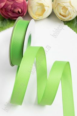 Лента репсовая 2 см*20 ярд "1 сорт" (SF-1723) светло-зеленый №227