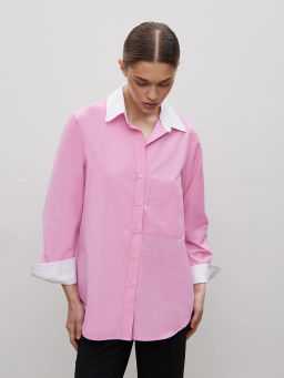 Рубашка прямого кроя B2941/petal