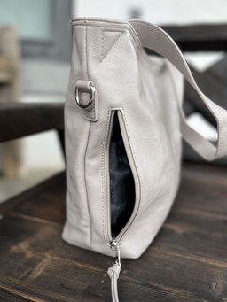 Женская сумка шоппер из эко кожи 0010 Серый - Kenguluna фото 6