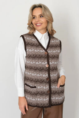 ЗЛАТА Жилет В 2370/бежевый