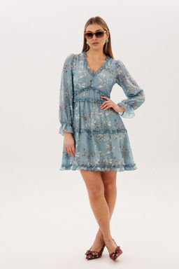 Платье ANELLI 1830 аквамарин  фото 7