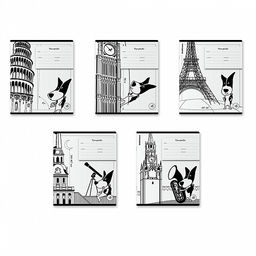 Цена за 10 шт. Тетрадь школьная ученическая ErichKrause Путешественник, 18 листов, линейка (в плёнке по 10 шт.)_MIX-PACK  фото 2