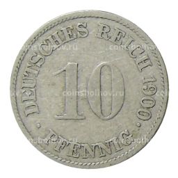 10 пфеннигов 1900 года G Германия