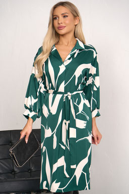 Платье Даная (зеленый/белый) Р11-1235/5 - Николь фото 2