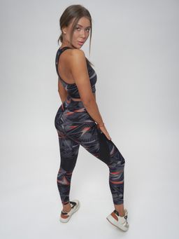 Костюм для фитнеса женский темно-серого цвета 2923TC - FUYOUKAI фото 10