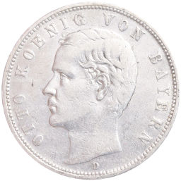 Монета 5 марок 1903 года D Германия (Бавария)