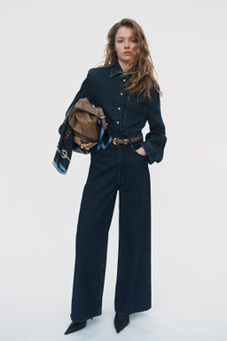 Camisa denim con hombreras - H&m фото 2