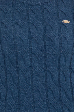 U. S. Polo Assn Женский синий свитер с круглым вырезом - U.s. polo assn фото 6