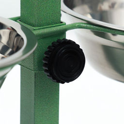 Подставка с мисками, 2500 мл, высота 30 см, разборная, зелёная - Пижон фото 5