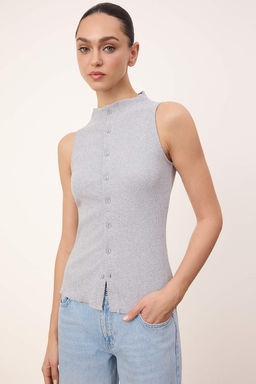 Wardrobe Essentials-Ac?k Pembe Fitted Dugmeli Volanl?/F?rf?rl? Esnek Orme Bluz TWOSS26BZ00171 - Trendyolmilla фото 7