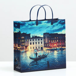 Цена за 10 шт. Пакет Вечер в Венеции, мягкий пластик, 30 x 30 см, 100 мкм