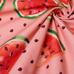 Скатерть Этель Арбузы, 150*220 см, репс,пл.130 г/м, 100% хлопок  фото 5