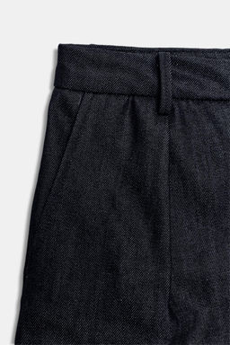 SHORTS DENIM PINZAS ZW COLLECTION / Azul - Zara фото 5
