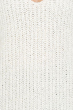 Женский кремовый свитер с v-образным вырезом Неожиданная скидка в корзине - U.s. polo assn фото 6