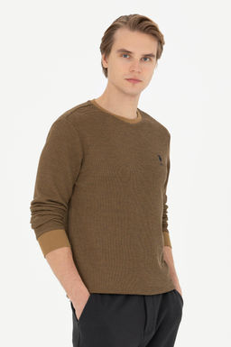 U. S. Polo Assn / Мужской свитшот светло-хаки - U.s. polo assn фото 10