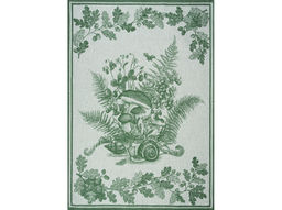 07с-39ЯК 50*70 Полотенце "Грибы и желуди" цв. зеленый