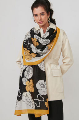 Большой, мягкий, тонкий и очень нежный двусторонний палантин