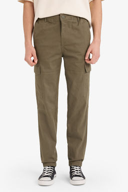 Regular Jogger Kargo Cepli Gabardin Pantolon - Defacto фото 3