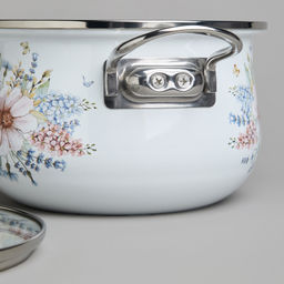 НАБОР КАСТРЮЛЬ AGNESS ЭМАЛИРОВАННЫХ СЕРИЯ ДВОРЦОВЫЙ ПАРК 4ПР. 2,0Л И 2,8Л, 18Х11СМ, 20Х12СМ  фото 2