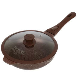 Сковорода 24см со съемной ручкой и стекл. крышкой серия Венеция арт. с024806ИВ