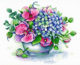 Набор для вышивания М.П.Студия А-031 Букет воспоминаний СК/Распродажа 21 х 25 см