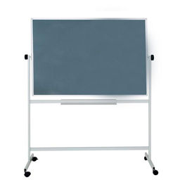 Доска двусторонняя 100×150 см, магнитно-маркерная/меловая, Calligrata СТАНДАРТ, поворотная на мобильном стенде, в алюминиевой рамке, с полочкой