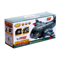 Самолет Транспортный, работает от батареек, световые и звуковые эффекты, цвет серый - Simaland фото 4