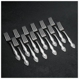 Упаковка 12шт. / Вилка столовая М-3 Тройка ХР СВ-2/10д г. Павлово /ПЗХМ/  фото 2