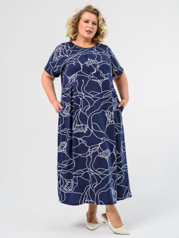 100% ХЛОПОК Платье женское Маки