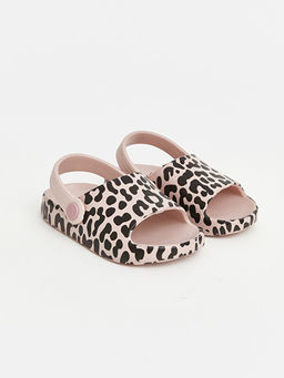 Leopar Desenli K?z ?ocuk Sandalet