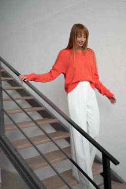 Джемпер ДЖв 1364-1 Коралловый - T.C.T фото 6