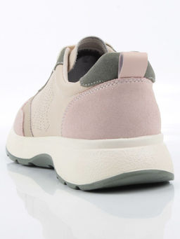 03-YC527-1 BEIGE Кроссовки женские (натуральная кожа)