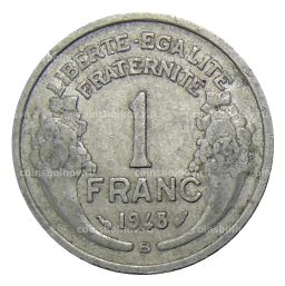 Монета 1 франк 1948 года В Франция