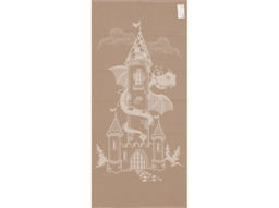 6с102.511ж2 Замок (лен3) Полотенце махровое 67х150см