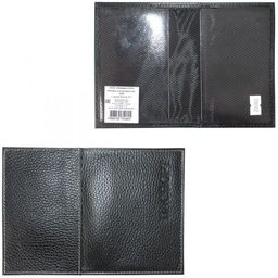 Обложка для паспорта Croco-П-406 натуральная кожа черный флотер (40/1) 206903