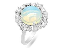 Кольцо из серебра лунный камень, СПН4122