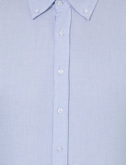 Синяя зауженная рубашка с длинным рукавом - Cacharel фото 6